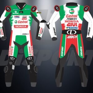Johann zarco motorbike racing suit castrol honda motogp 2025