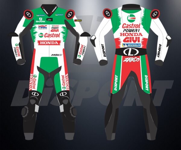 Johann zarco motorbike racing suit castrol honda motogp 2025
